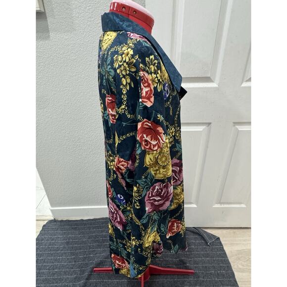 Vintage Victoria's Secret Gold Label Floral Button Up Long Sleeve Top - Picture 3 of 5